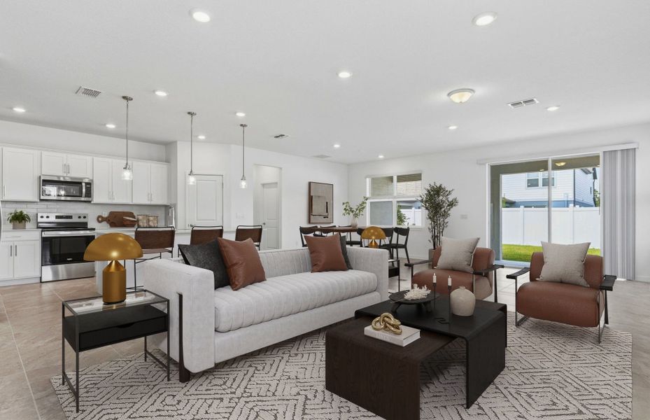 Representative furnished interior of a home built from the Medina by Pulte Homes in Reagan Landing, Bradenton (Image 9).