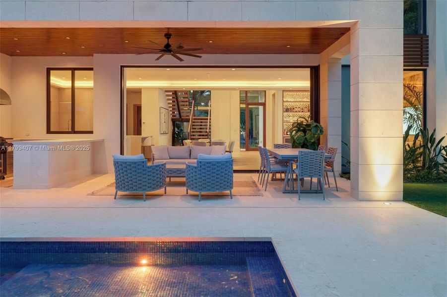 Furnished interior view inside a new home in , Miami (Image 47).