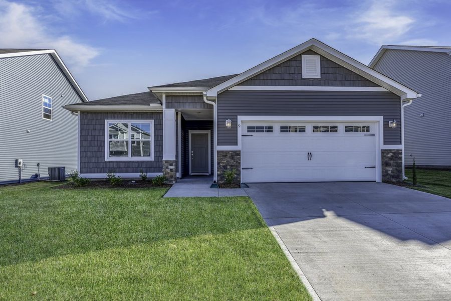 Representative exterior photo of a completed home built from the The Hunter by Cothran Homes in Holly Ridge, Greenville, SC (Image 20).