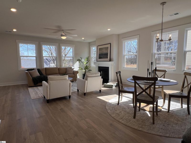 Furnished interior view inside a new home in The Meadows at Midway, Anderson (Image 7). Furnished interior view inside a new home in The Meadows at Midway, Anderson (Image 7).