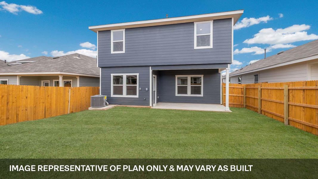 Exterior details and patio area of a home in Wayside, Uhland (Image 2).