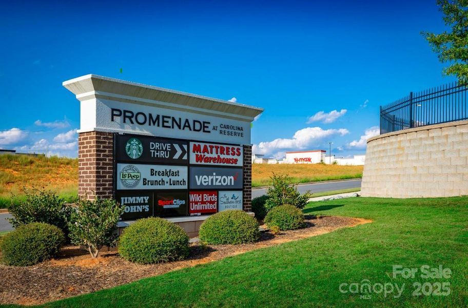 Front exterior of a new home in Creek Water Townhomes, Indian Land, SC, highlighting curb appeal (Image 16).