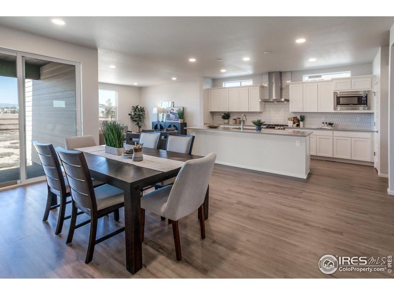 DINING ROOM, KITCHEN, LIVING ROOM