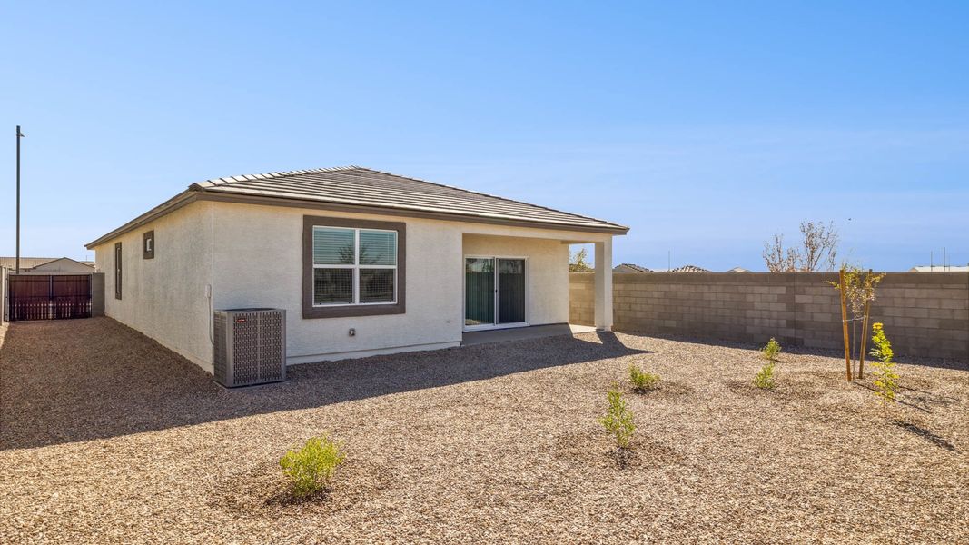 Exterior details and patio area of a home in Copper Falls, Buckeye (Image 2).