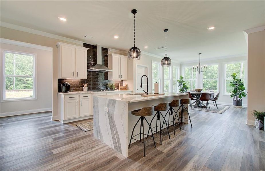Furnished interior view inside a new home in , Hoschton (Image 17).