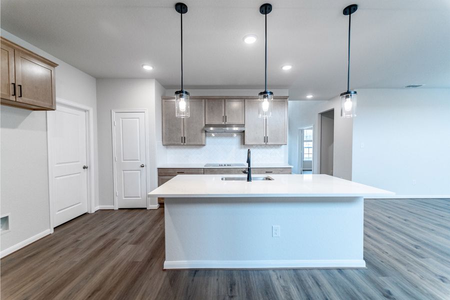 Furnished interior view inside a new home in The Woodlands at Medina Hills, Mico (Image 4).