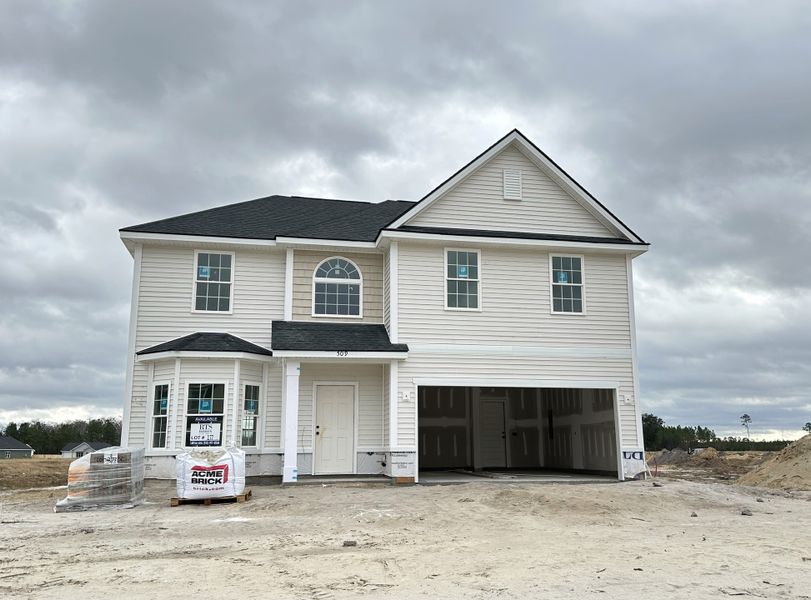 In-progress construction of a new home in Doctor's Creek, Ludowici, GA (Image 4).