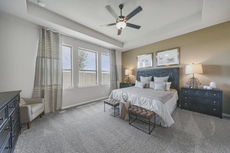 Representative furnished interior of a home built from the Somervell by Chesmar Homes in Meridiana 50's and 60's, Manvel (Image 7).