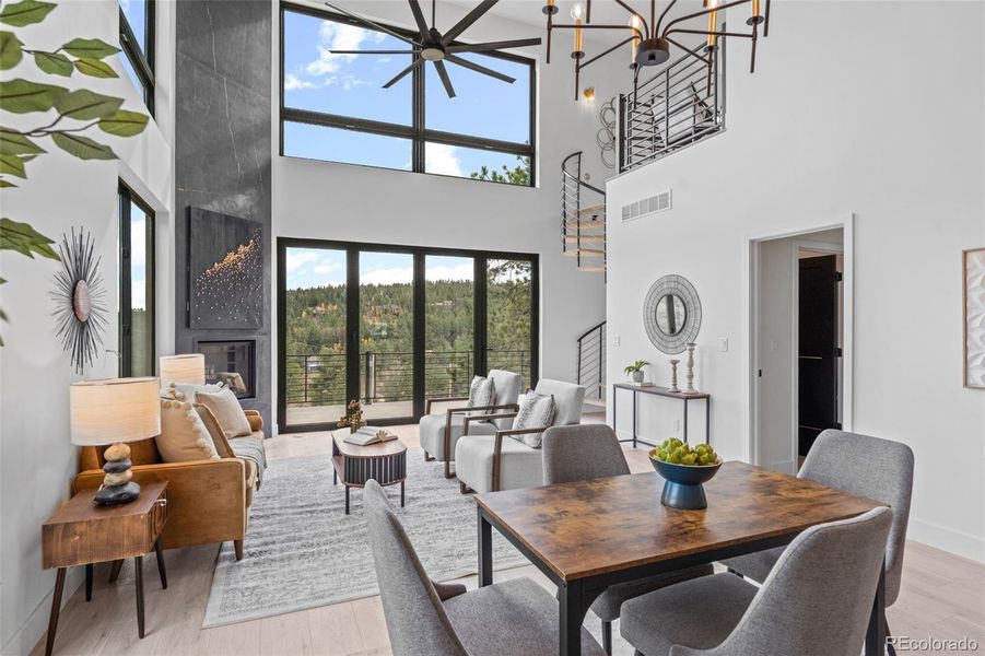 Furnished interior view inside a new home in , Bailey (Image 19).