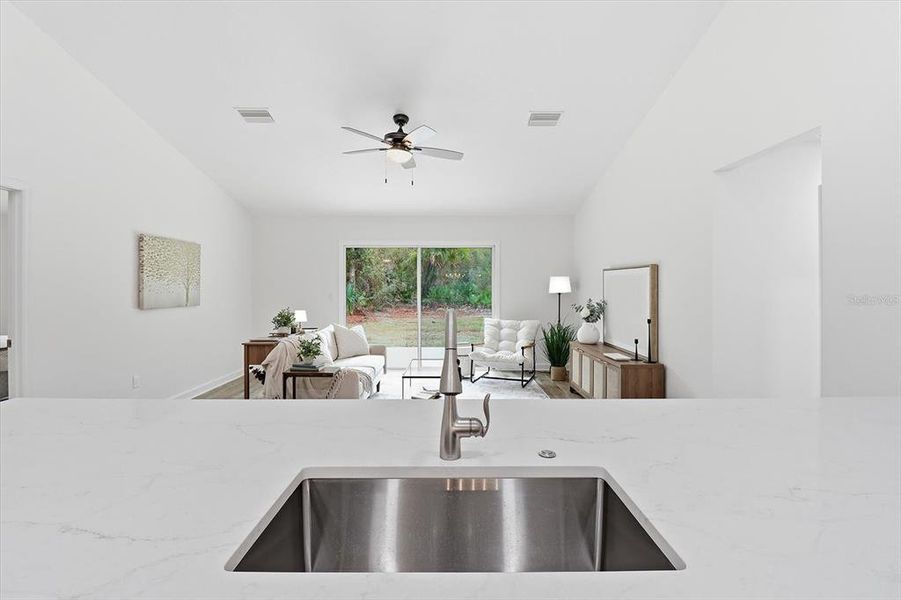 Furnished interior view inside a new home in , Crystal River (Image 33).