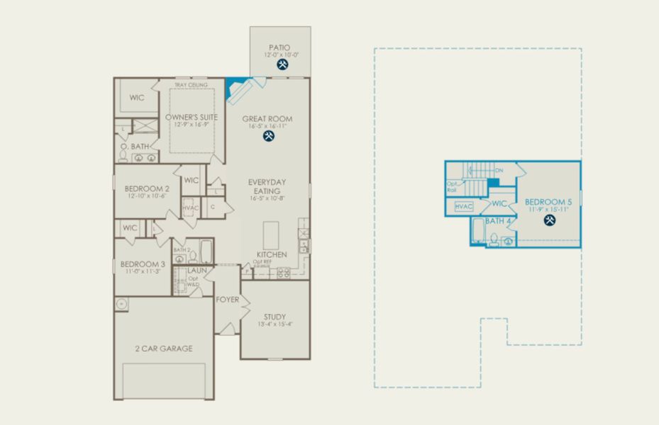 2D floor plan layout of this home in Carriage Estates, Lexington, SC (Image 5). 2D floor plan layout of this home in Carriage Estates, Lexington, SC (Image 5).
