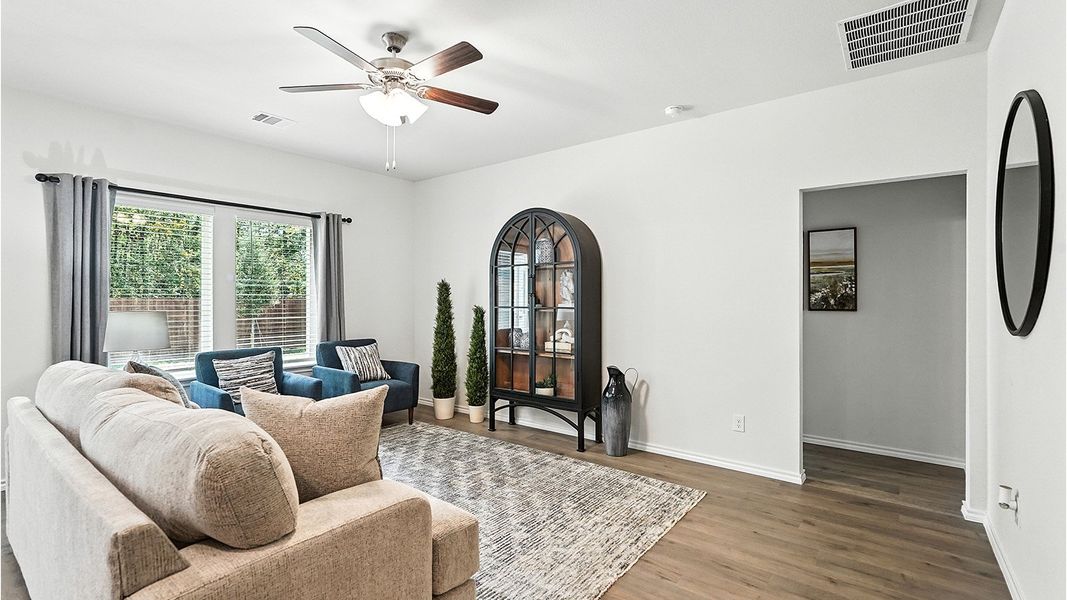 Representative furnished interior of a home built from the Naples by D.R. Horton in The Reserve at Timber Creek, Lindale (Image 16).