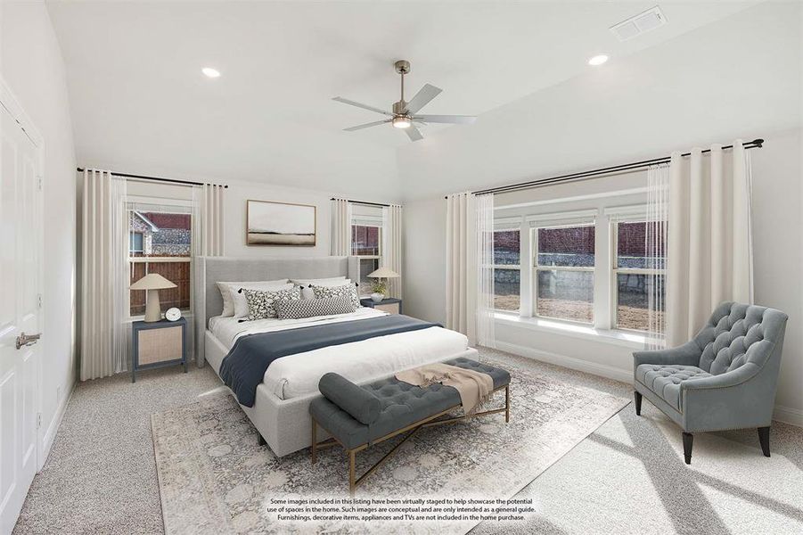Furnished interior view inside a new home in The Enclave at Parks of Aledo, Aledo (Image 8).