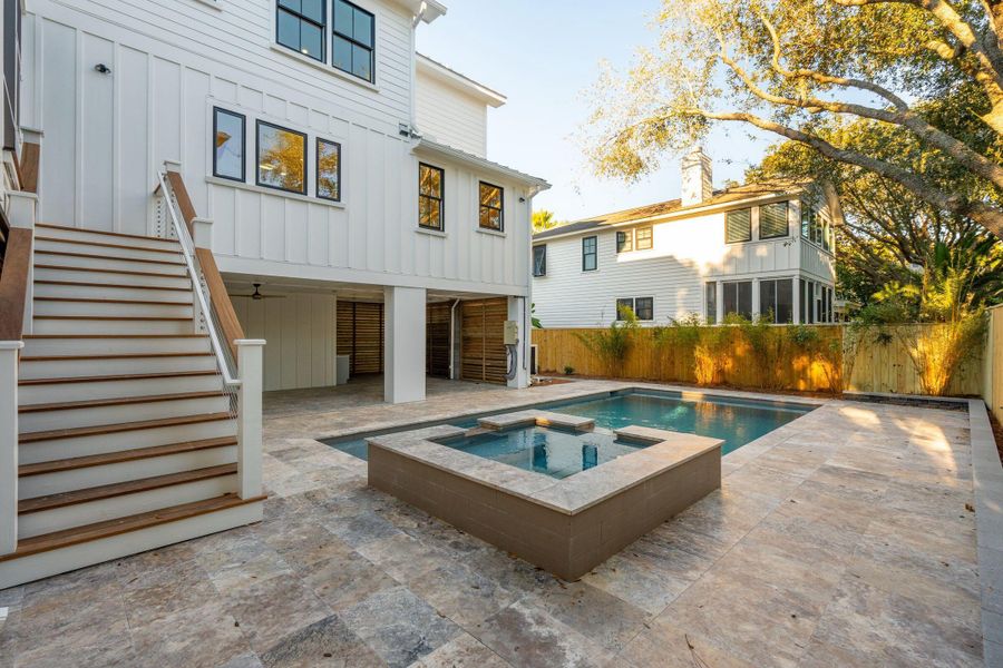 Exterior details and patio area of a home in , Isle Of Palms (Image 3). Exterior details and patio area of a home in , Isle Of Palms (Image 3).