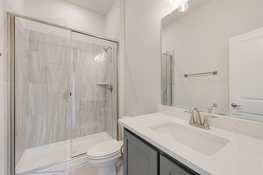 Furnished interior view inside a new home in ArrowBrooke Classic 50, Aubrey (Image 12).