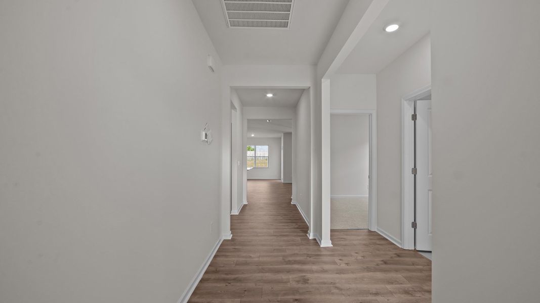 Representative unfurnished interior of a home built from the ARIA by D.R. Horton in Bedford Place, Wilson (Image 6). Representative unfurnished interior of a home built from the ARIA by D.R. Horton in Bedford Place, Wilson (Image 6).