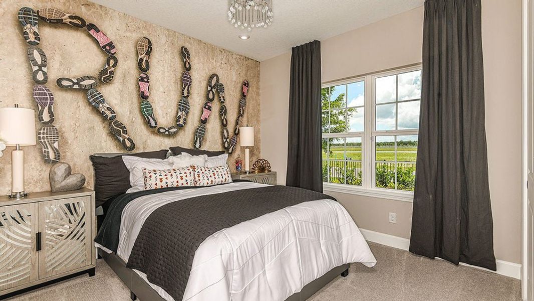 Furnished interior view inside a new home in Center Lake Ranch Community Group Page, St. Cloud (Image 17).