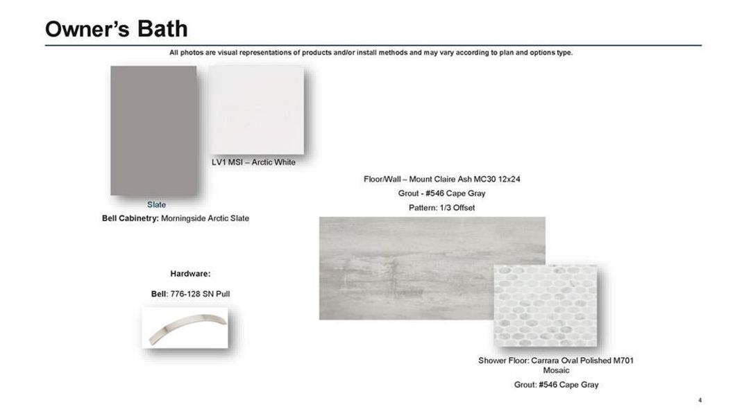 Owners Bath Retreat Features Oversized Shower with Drying area and add rainhead and handheld to match hardware Owners Bath Retreat Features Oversized Shower with Drying area and add rainhead and handheld to match hardware