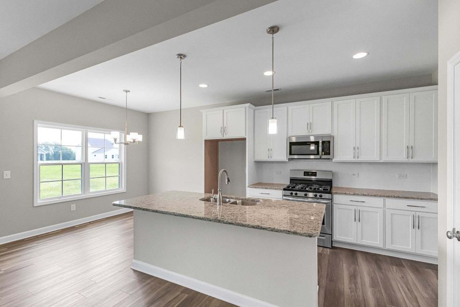 Representative furnished interior of a home built from the Clayton by Caviness & Cates Communities in Bartlett Manor, Youngsville (Image 161).