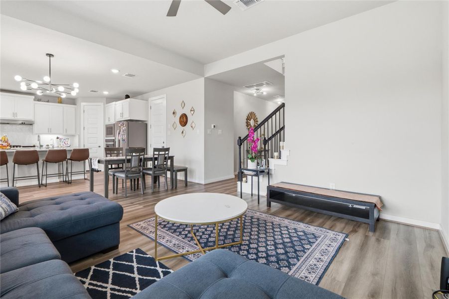 Furnished interior view inside a new home in University Heights, Round Rock (Image 16).