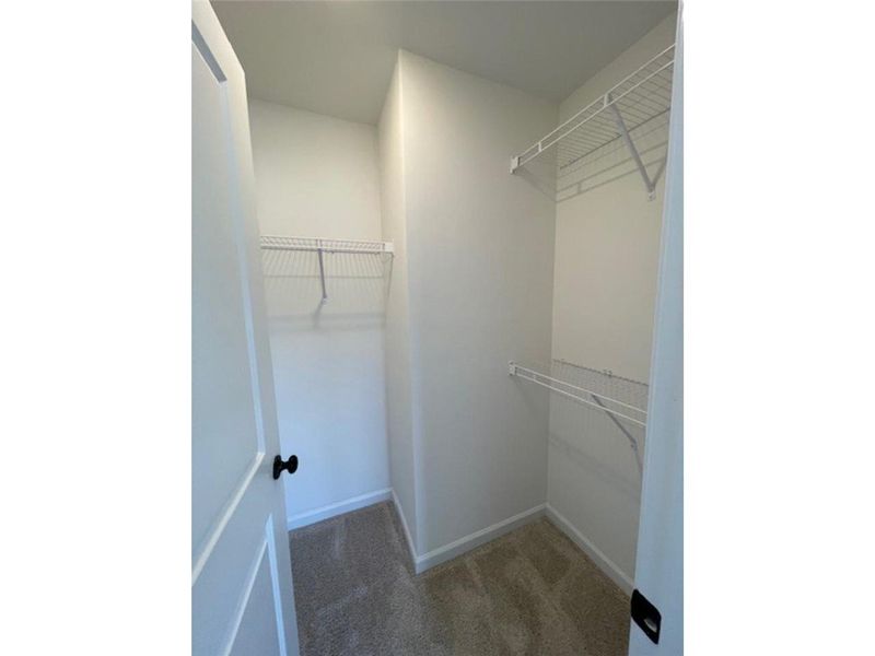 This spacious closet offers organized storage solu