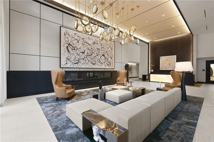 Furnished interior view inside a new home in The Dillon Buckhead, Atlanta (Image 21).