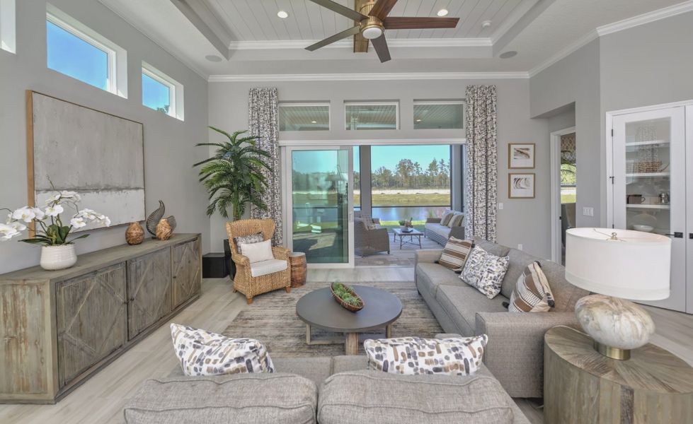 Furnished interior view inside a new home in SilverLeaf, St. Augustine (Image 4). Furnished interior view inside a new home in SilverLeaf, St. Augustine (Image 4).