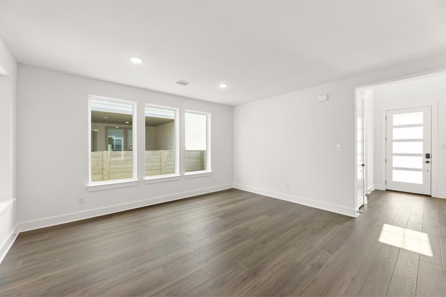 Spacious, unfurnished interior of a new home in Carriage Collection at Painted Tree, McKinney (Image 13). Spacious, unfurnished interior of a new home in Carriage Collection at Painted Tree, McKinney (Image 13).