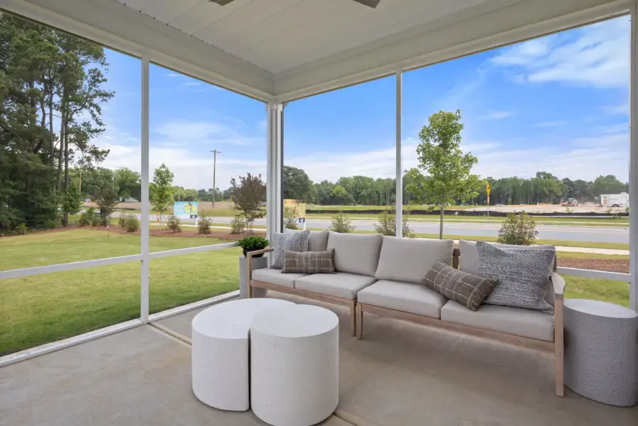 Exterior details and patio area of a home in Cambria, Garner (Image 21).