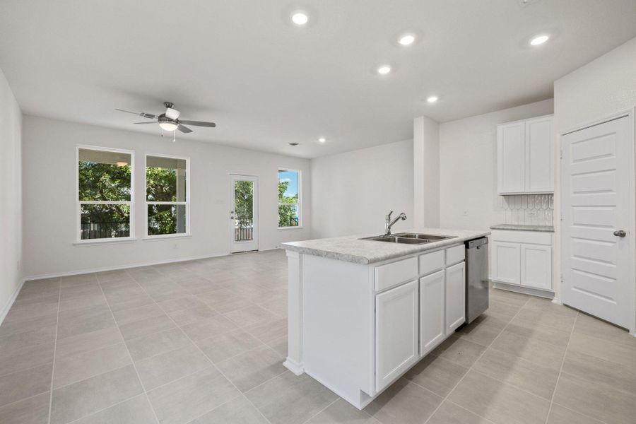Furnished interior view inside a new home in Sonterra - Cool Water, Jarrell (Image 8).