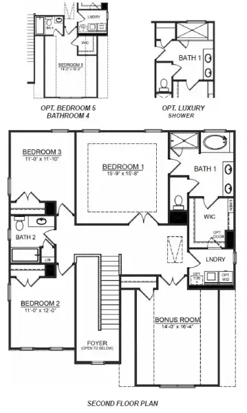 2D floor plan layout for the Fleetwood by D.R. Horton in Shadow Stone, Simpsonville, SC (Image 6). 2D floor plan layout for the Fleetwood by D.R. Horton in Shadow Stone, Simpsonville, SC (Image 6).