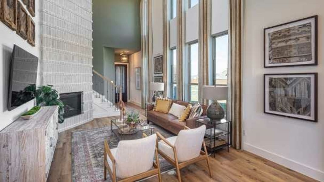 Furnished interior in a model home at Cross Creek Ranch: the City Series Collection in Fulshear (Image 37).