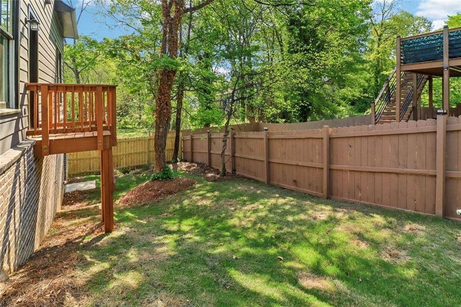 Exterior details and patio area of a home in , Atlanta (Image 1). Exterior details and patio area of a home in , Atlanta (Image 1).