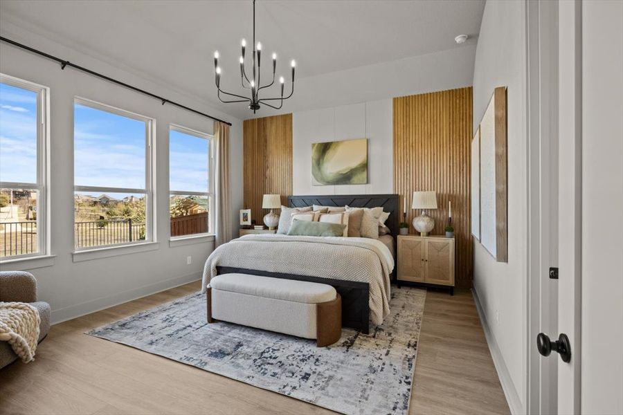 Furnished interior view inside a new home in Lariat, Liberty Hill (Image 54).