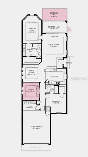 2D floor plan layout of this home in Esplanade at Wiregrass Ranch, Wesley Chapel, FL (Image 3). 2D floor plan layout of this home in Esplanade at Wiregrass Ranch, Wesley Chapel, FL (Image 3).