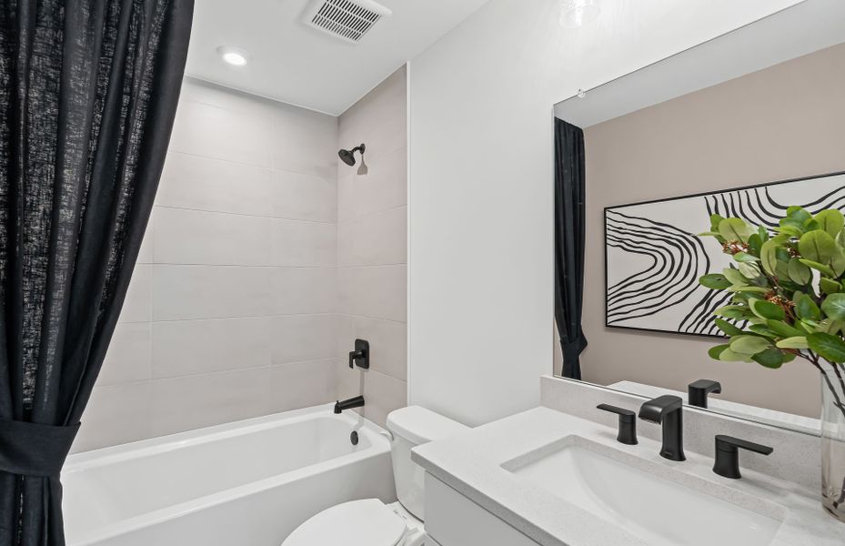 Furnished interior view inside a new home in Reunion, Flowery Branch (Image 10).