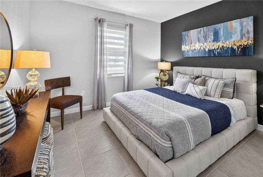 Furnished interior view inside a new home in Acacia Groves, Miami (Image 11).