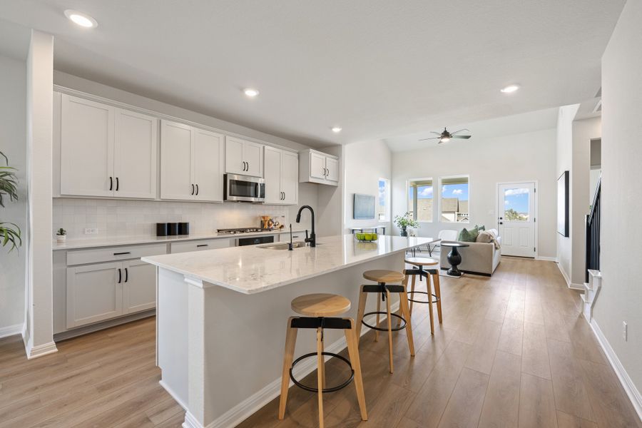 Representative furnished interior of a home built from the Granbury by Ashton Woods in The Trails at Carmel, Pflugerville (Image 13).
