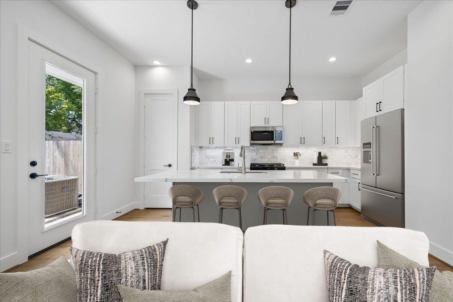 Furnished interior view inside a new home in , Houston (Image 17).