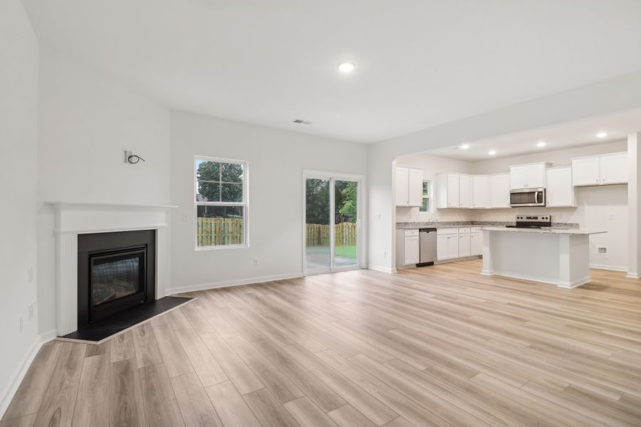 Spacious, unfurnished interior of a new home in Providence Station at Trolley Run, Aiken (Image 8). Spacious, unfurnished interior of a new home in Providence Station at Trolley Run, Aiken (Image 8).