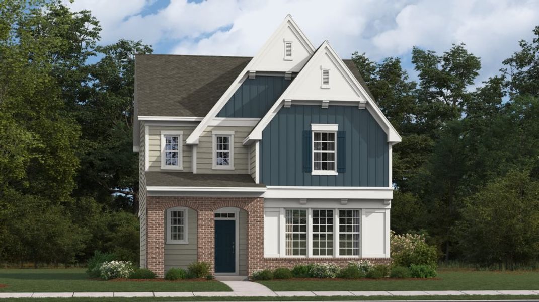 Representative exterior photo of a completed home built from the Elm by Lennar in Elizabeth: Arbor, Fort Mill, SC (Image 28).