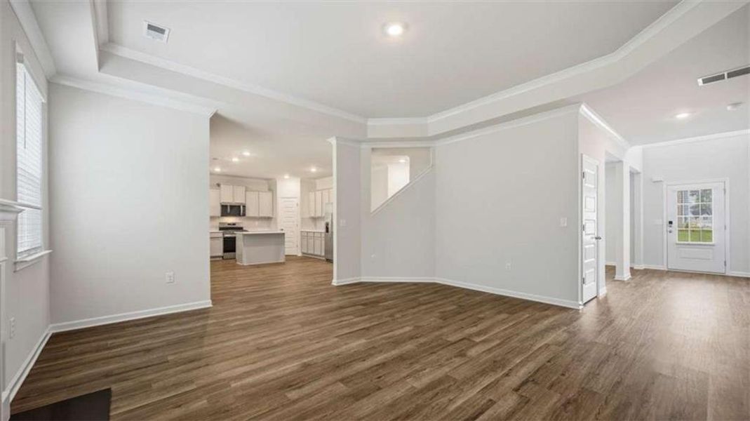 Spacious, unfurnished interior of a new home in Independence, Loganville (Image 16). Spacious, unfurnished interior of a new home in Independence, Loganville (Image 16).