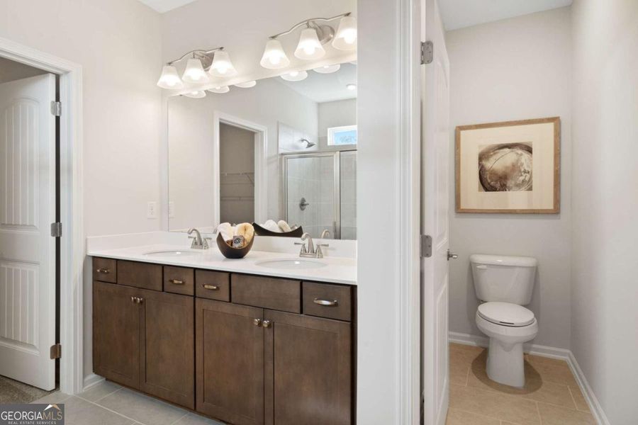 Furnished interior view inside a new home in Bryson Farms, Byron (Image 15). Furnished interior view inside a new home in Bryson Farms, Byron (Image 15).