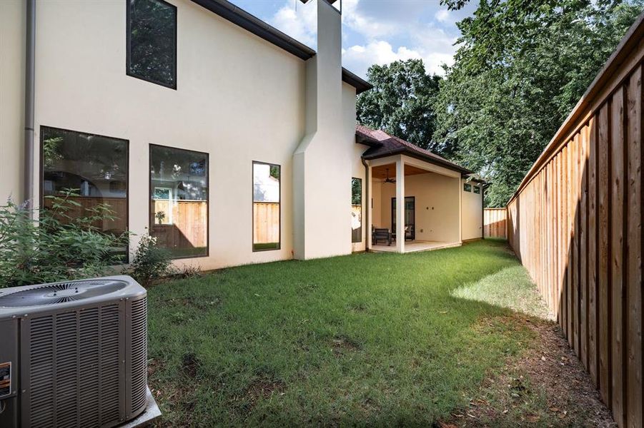 Exterior details and patio area of a home in , Dallas (Image 26).