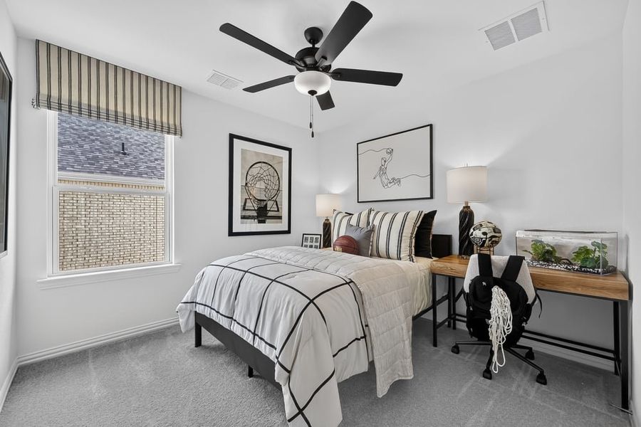 Representative furnished interior of a home built from the Schertz by Taylor Morrison in Madero 50s, Haslet (Image 29).