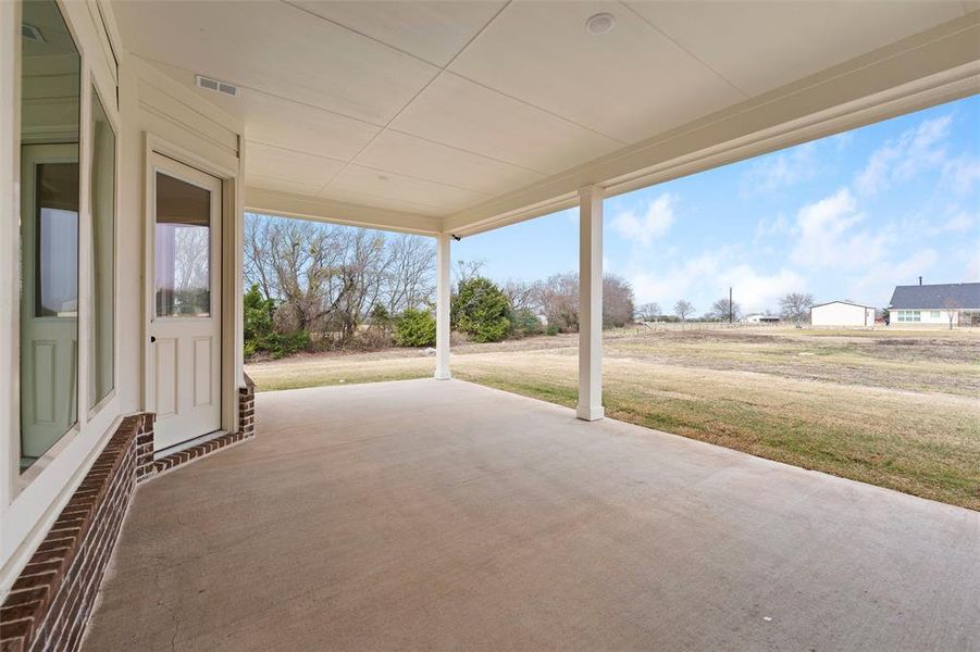 Exterior details and patio area of a home in Nash Estates, Tom Bean (Image 27). Exterior details and patio area of a home in Nash Estates, Tom Bean (Image 27).