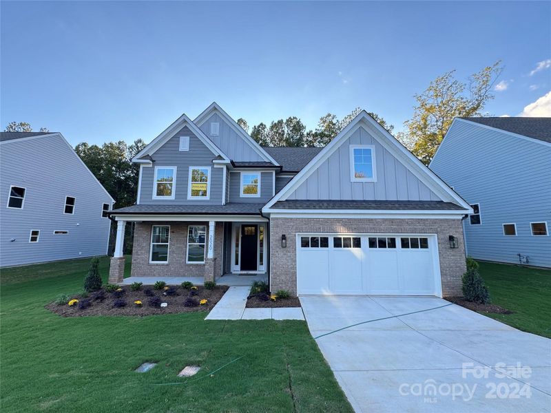 Homesite 8 with landscaping installed.