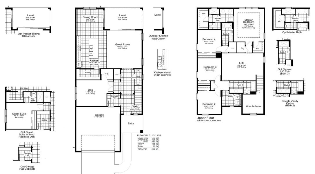 2D floor plan layout of this home in Windward, Lakewood Ranch, FL (Image 3). 2D floor plan layout of this home in Windward, Lakewood Ranch, FL (Image 3).