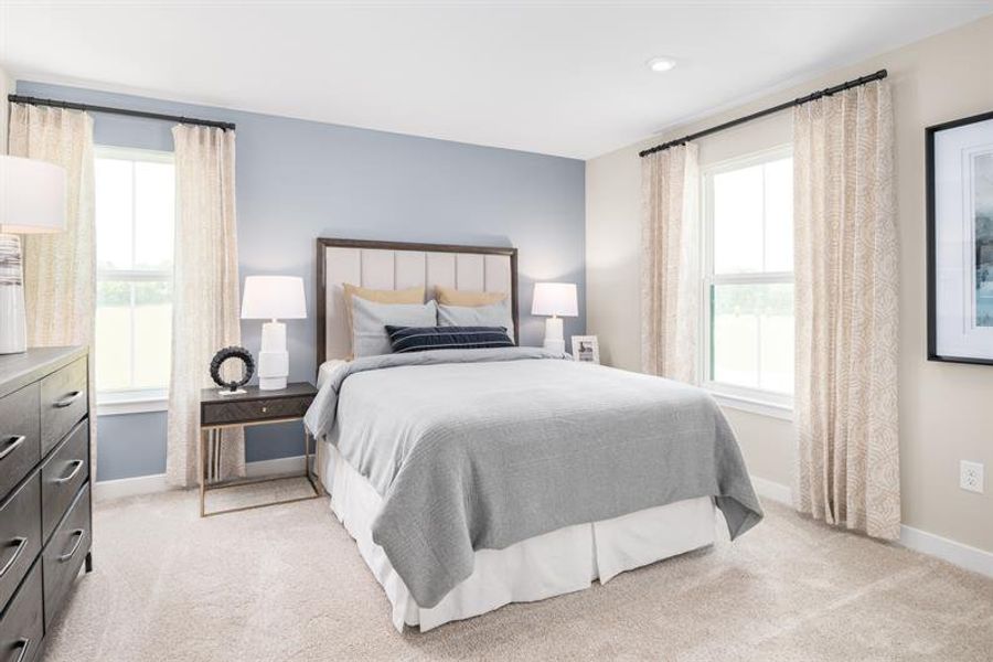 Representative furnished interior of a home built from the Normandy by Ryan Homes in Eagles Crest, Cornelia (Image 29).