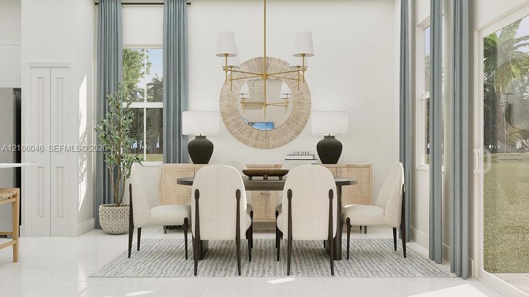 Furnished interior view inside a new home in Sunstone, Homestead (Image 9).